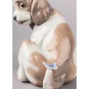 Lladro Gentle Surprise Dog Figurine