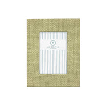 Load image into Gallery viewer, Mariposa Chartreuse Faux Grasscloth 4x6 Frame