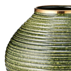 AERIN Calinda Moon Vase - Forest Green