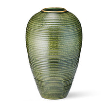 Load image into Gallery viewer, AERIN Calinda Tapered Vase - Forest Green