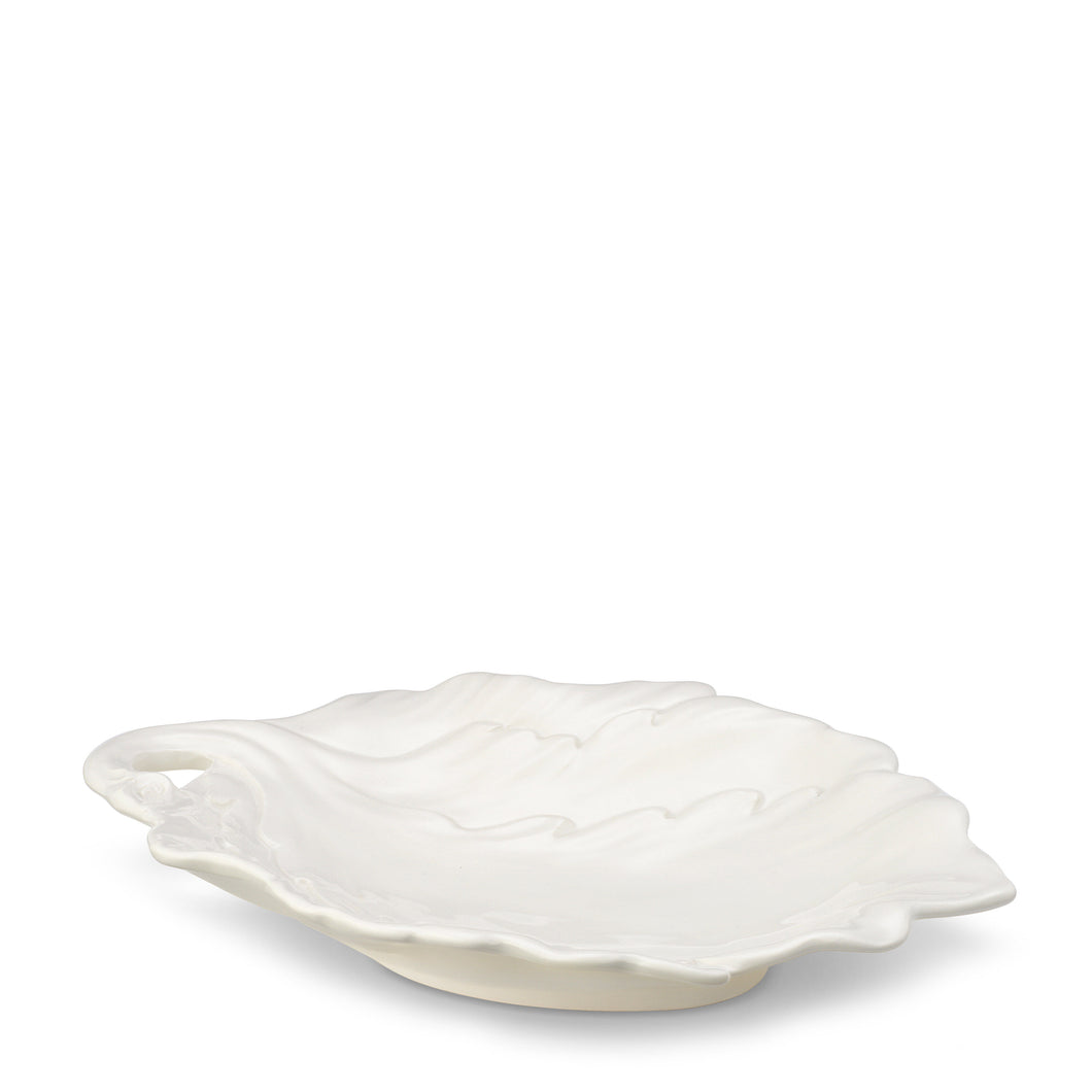 AERIN Mariella Leaf Dish - Cream
