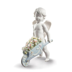 Lladro Celestial Flowers Angel Figurine