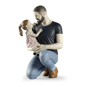Lladro In Daddy's Arms Figurine