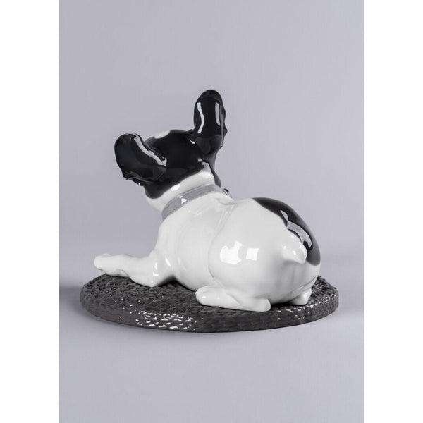 Load image into Gallery viewer, Lladro French Bulldog with Macarons Dog Figurine
