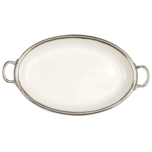 Arte Italica Tuscan Oval Tray with Handles