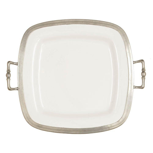 Arte Italica Tuscan Square Tray with Handles