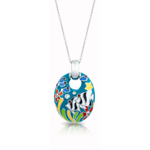 Belle Etoile Angelfish Pendant - Teal