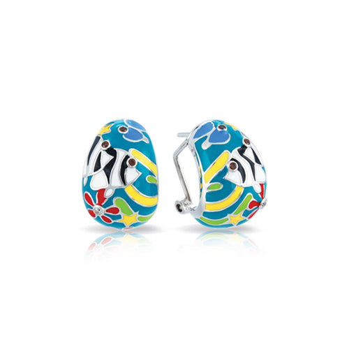 Belle Etoile Angelfish Earrings - Teal