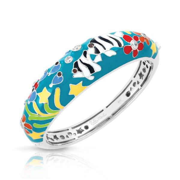 Load image into Gallery viewer, Belle Etoile Angelfish Bangle - Teal
