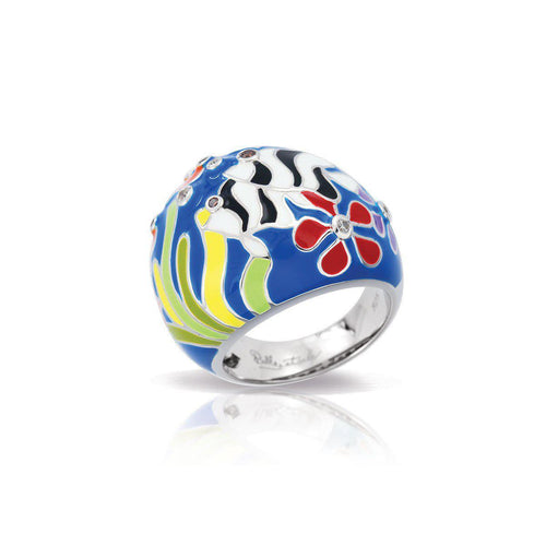Belle Etoile Angelfish Ring - Blue