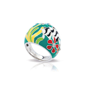 Belle Etoile Angelfish Ring - Teal