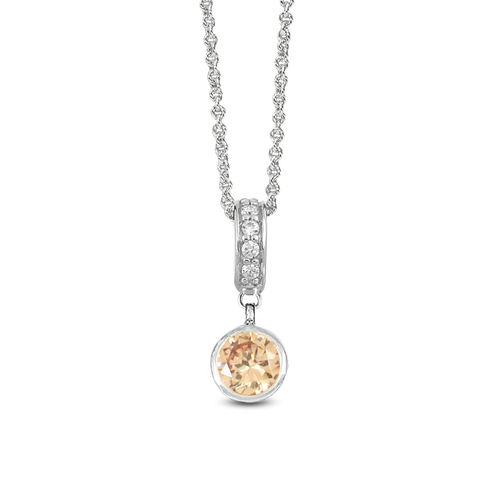 Belle Etoile Annabelle Pendant - Champagne