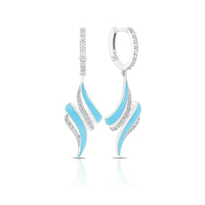 Belle Etoile Aria Earrings - Larimar Blue