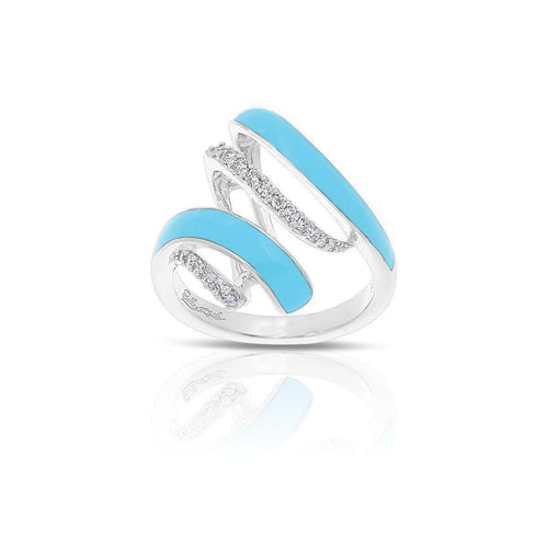Belle Etoile Aria Ring - Larimar Blue