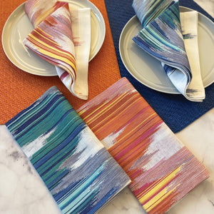 Bodrum Linens Aztec - Linen Napkins - Set of 4