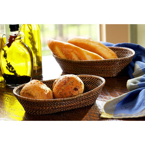 Calaisio Oval Bread Basket with Scalloped Rim - Medium