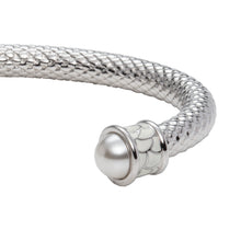 Load image into Gallery viewer, Halcyon Days &quot;Salamander Torque Pearl Ivory &amp; Palladium&quot; Bangle