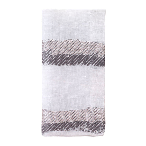 Load image into Gallery viewer, Bodrum Linens Brushstroke - Linen Napkins - Set of 4
