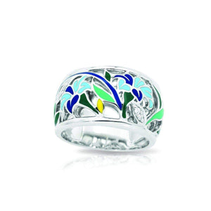 Belle Etoile Morning Glory Ring - Blue