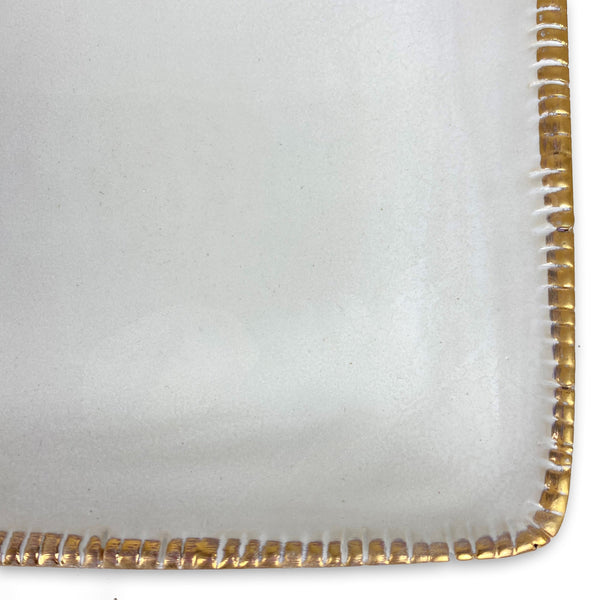 Load image into Gallery viewer, Michael Wainwright Berkshire Rectangle Platter Gold

