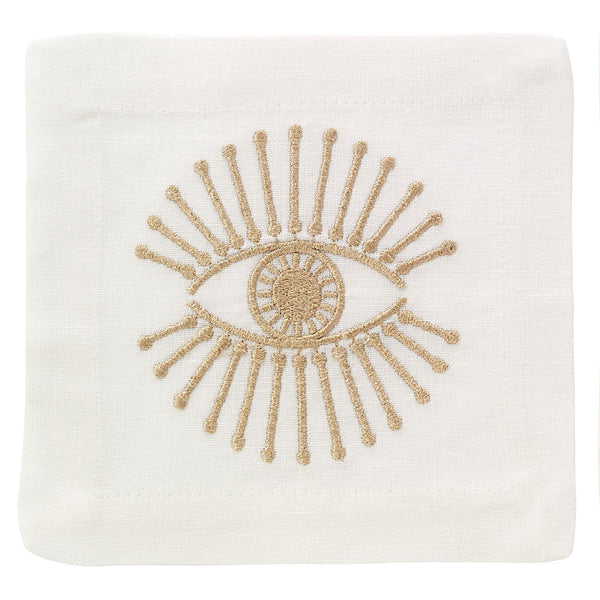 Load image into Gallery viewer, Bodrum Linens Bright Eyes - Cocktail Napkins - Set of 4
