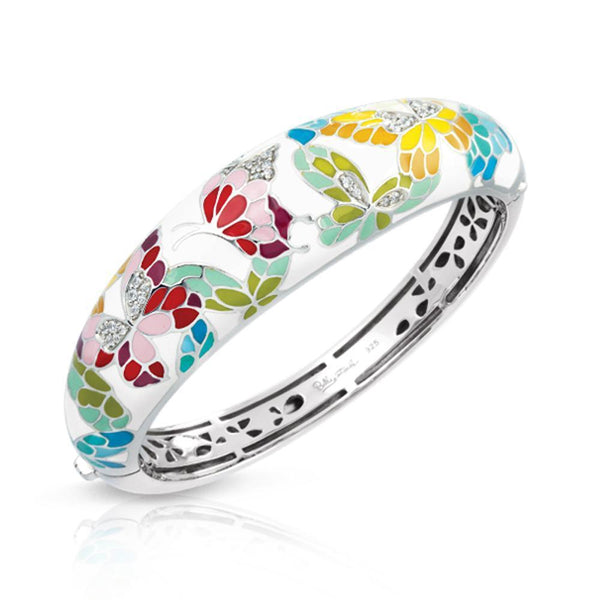 Load image into Gallery viewer, Belle Etoile Butterfly Kisses Bangle - Ivory
