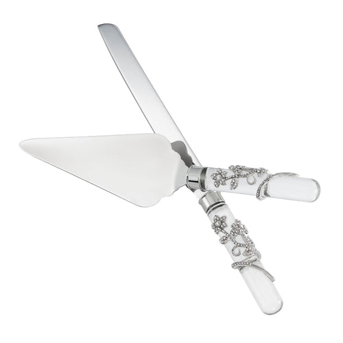 Olivia Riegel Silver Flora Dessert Serving Set