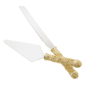 Olivia Riegel Gold Florence Dessert Serving Set