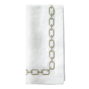 Bodrum Linens Chains - Linen Napkins - Set of 4