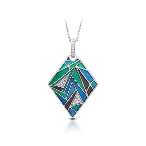Belle Etoile Chromatica Pendant - Blue & Teal