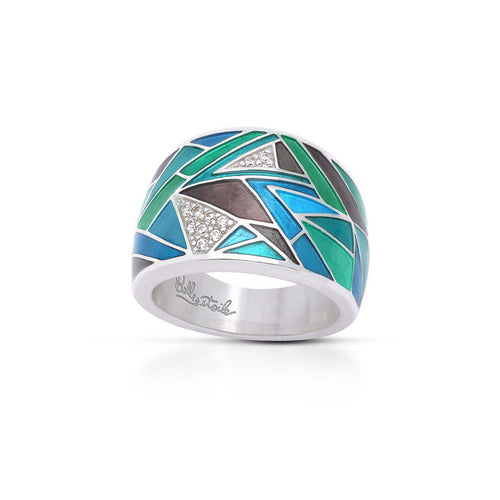 Belle Etoile Chromatica Ring - Blue & Teal