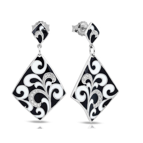Belle Etoile Contessa Earrings - Black