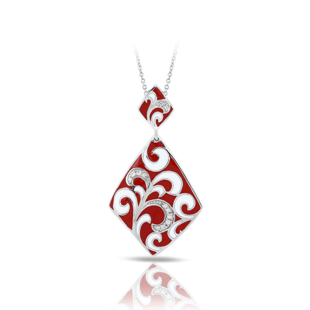 Belle Etoile Contessa Pendant - Red