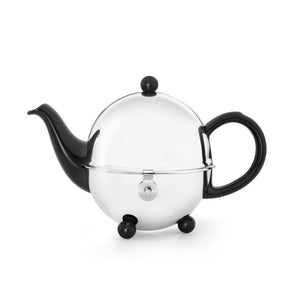 Bredemeijer 17 fl oz Teapot Ceramic/SS Spring White COSY