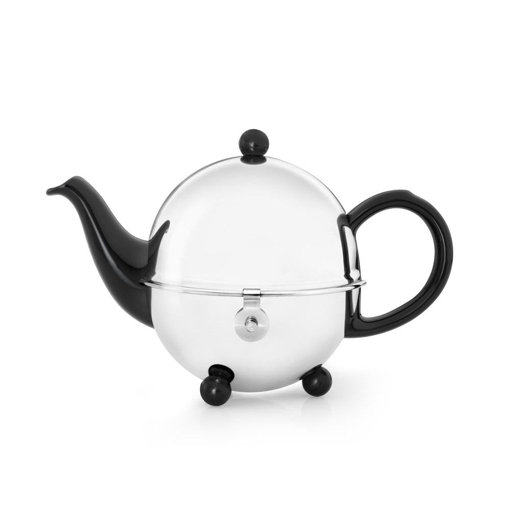 Bredemeijer 17 fl oz Teapot Ceramic/SS Spring White COSY