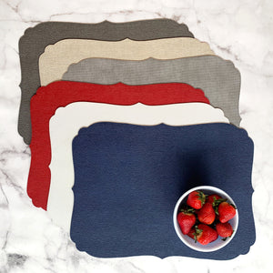 Bodrum Linens Curly - Easy Care Placemats - Set of 4