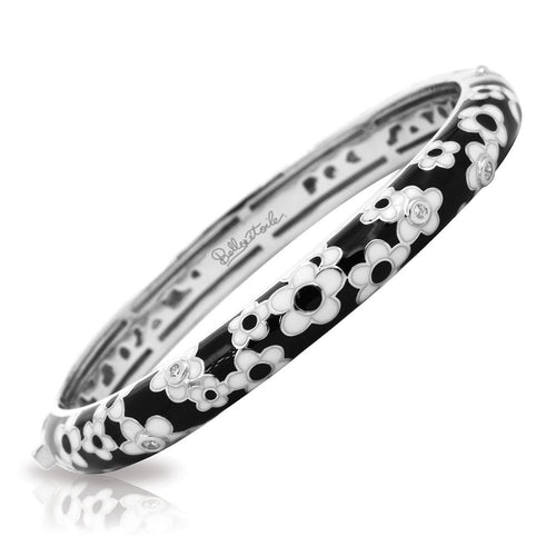 Belle Etoile Daisies Bangle - Black & White