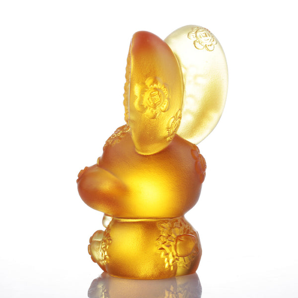 Load image into Gallery viewer, Liuli Crystal Zodiac, Animal, Bunny, Year of the Rabbit, Darling - Light Amber
