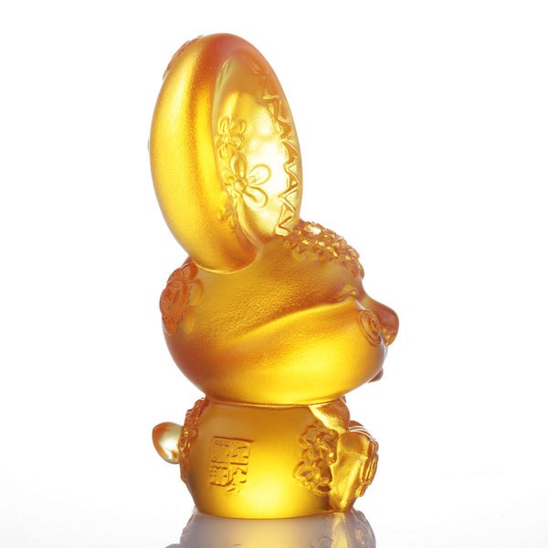 Load image into Gallery viewer, Liuli Crystal Zodiac, Animal, Bunny, Year of the Rabbit, Darling - Light Amber
