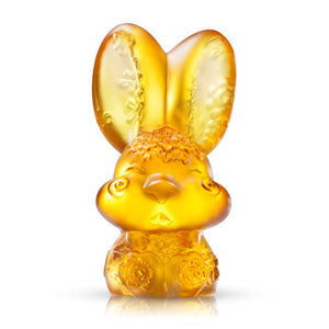 Liuli Crystal Zodiac, Animal, Bunny, Year of the Rabbit, Darling - Light Amber