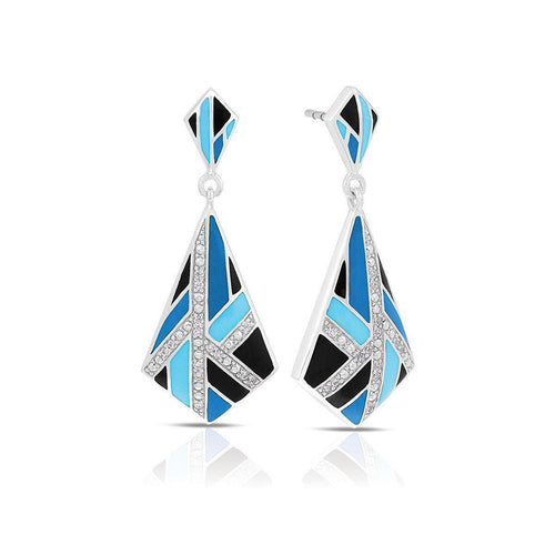 Belle Etoile Delano Earrings - Blue & Black