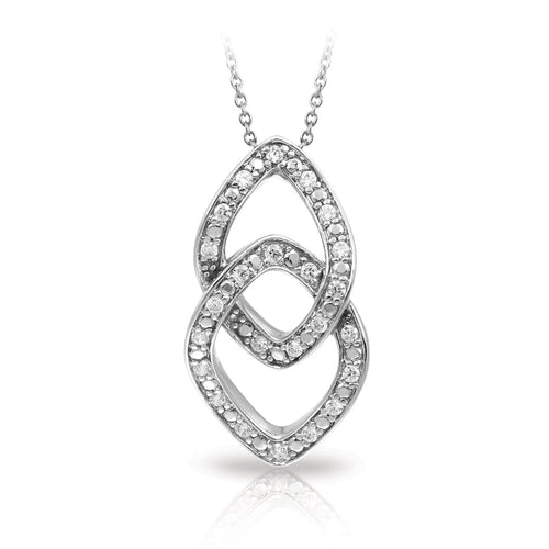 Belle Etoile Duet Pendant - White