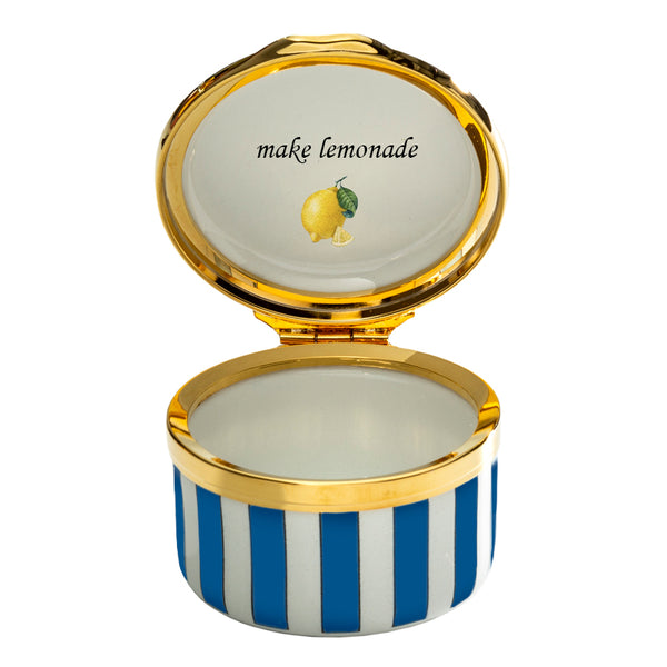Load image into Gallery viewer, Halcyon Days &quot;When Life Gives You Lemons&quot; Enamel Box
