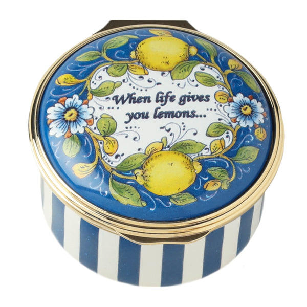 Load image into Gallery viewer, Halcyon Days &quot;When Life Gives You Lemons&quot; Enamel Box
