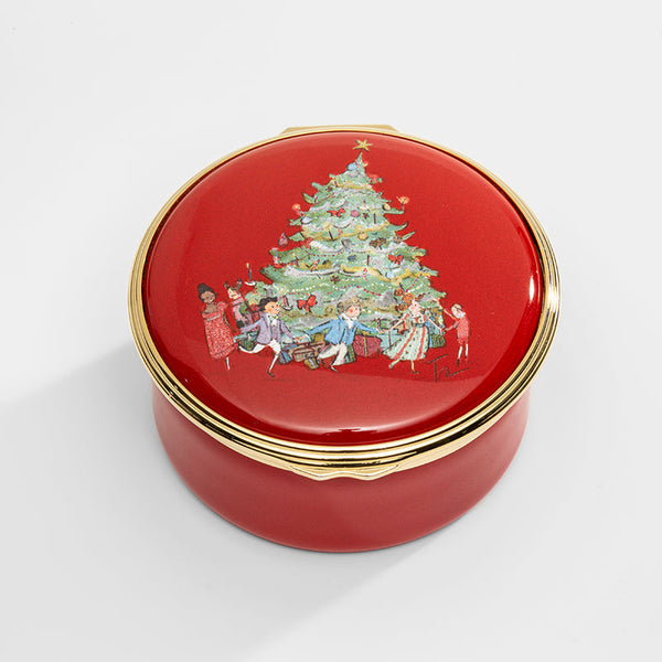 Load image into Gallery viewer, Halcyon Days TR - Nutcracker Party Scene - Tree -  Musical Enamel Box
