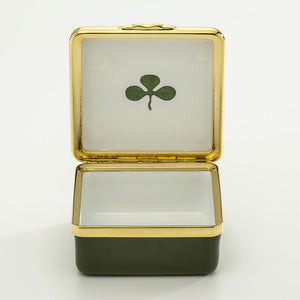 Halcyon Days "Happy St. Patrick's Day" Enamel Box