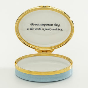 Halcyon Days "The most important thing in the world..." Enamel Box