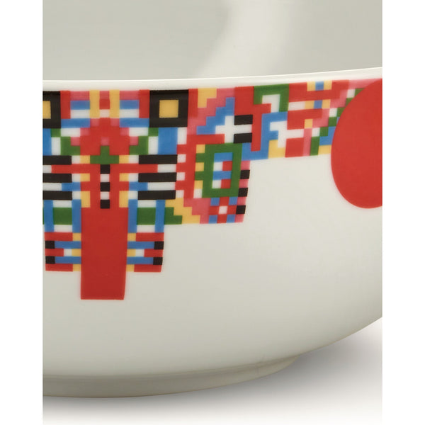 Load image into Gallery viewer, Alessi Holyhedrics Pastry And Nut Bowl In Decorated Porcelain
