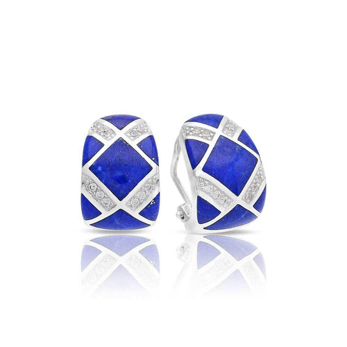 Belle Etoile Echelon Earrings - Genuine Lapis