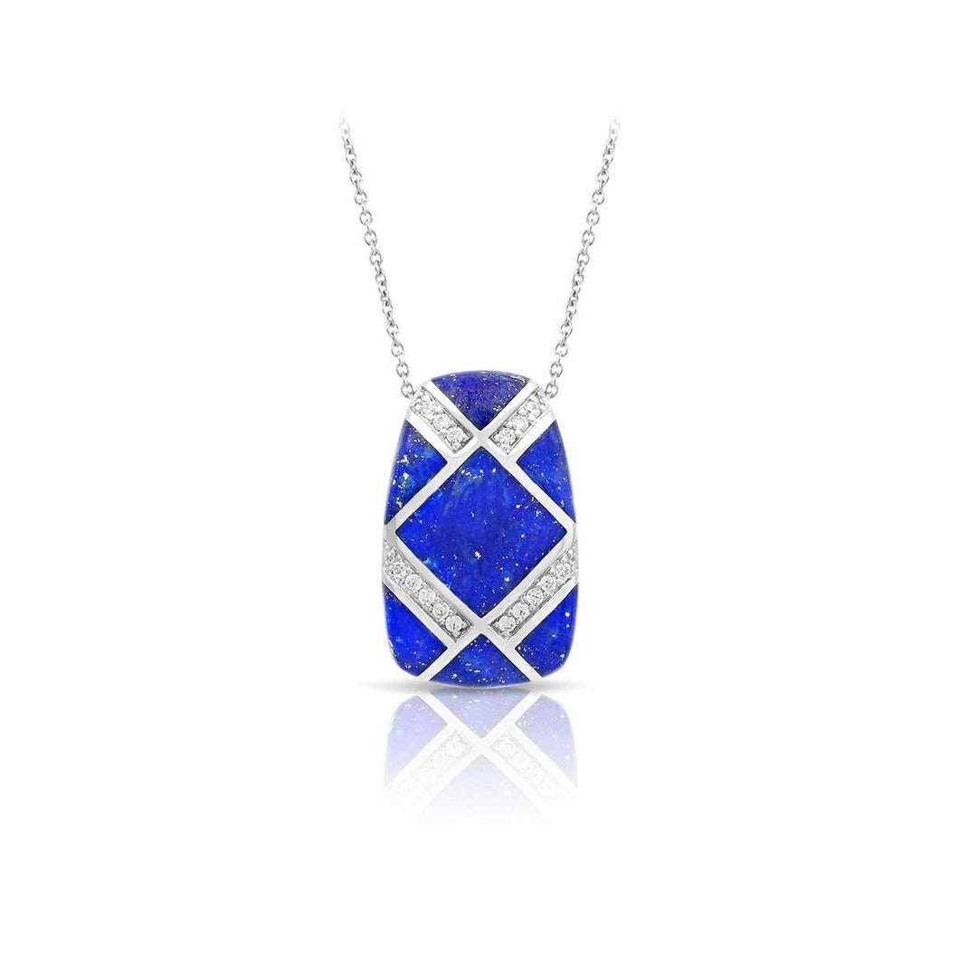 Belle Etoile Echelon Pendant - Genuine Lapis